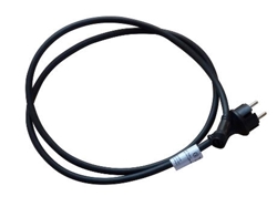 Anschlusskabel für schwarze Lichterkette mit großen Glühbirnen